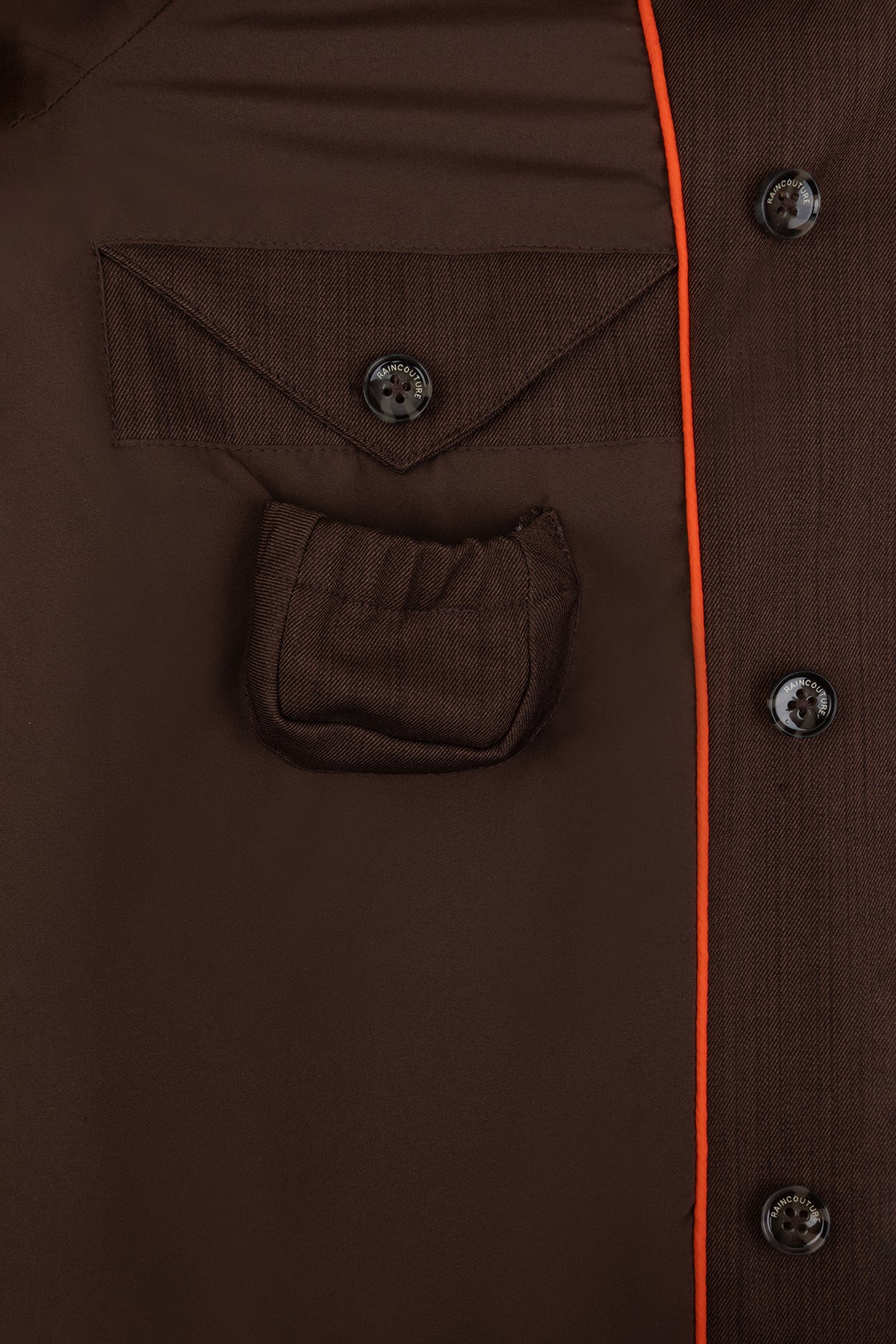 Waterproof Relaxed Fit Trenchcoat | Brown Melange