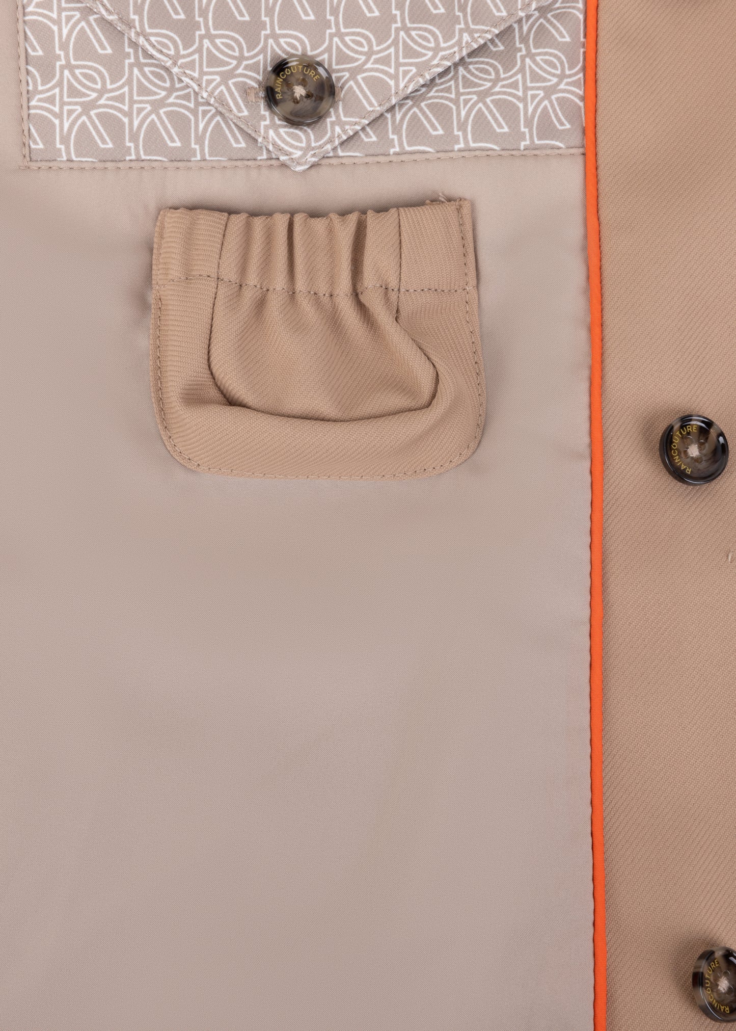 Waterproof Straight-Fit Trenchcoat | Beige Lightweight