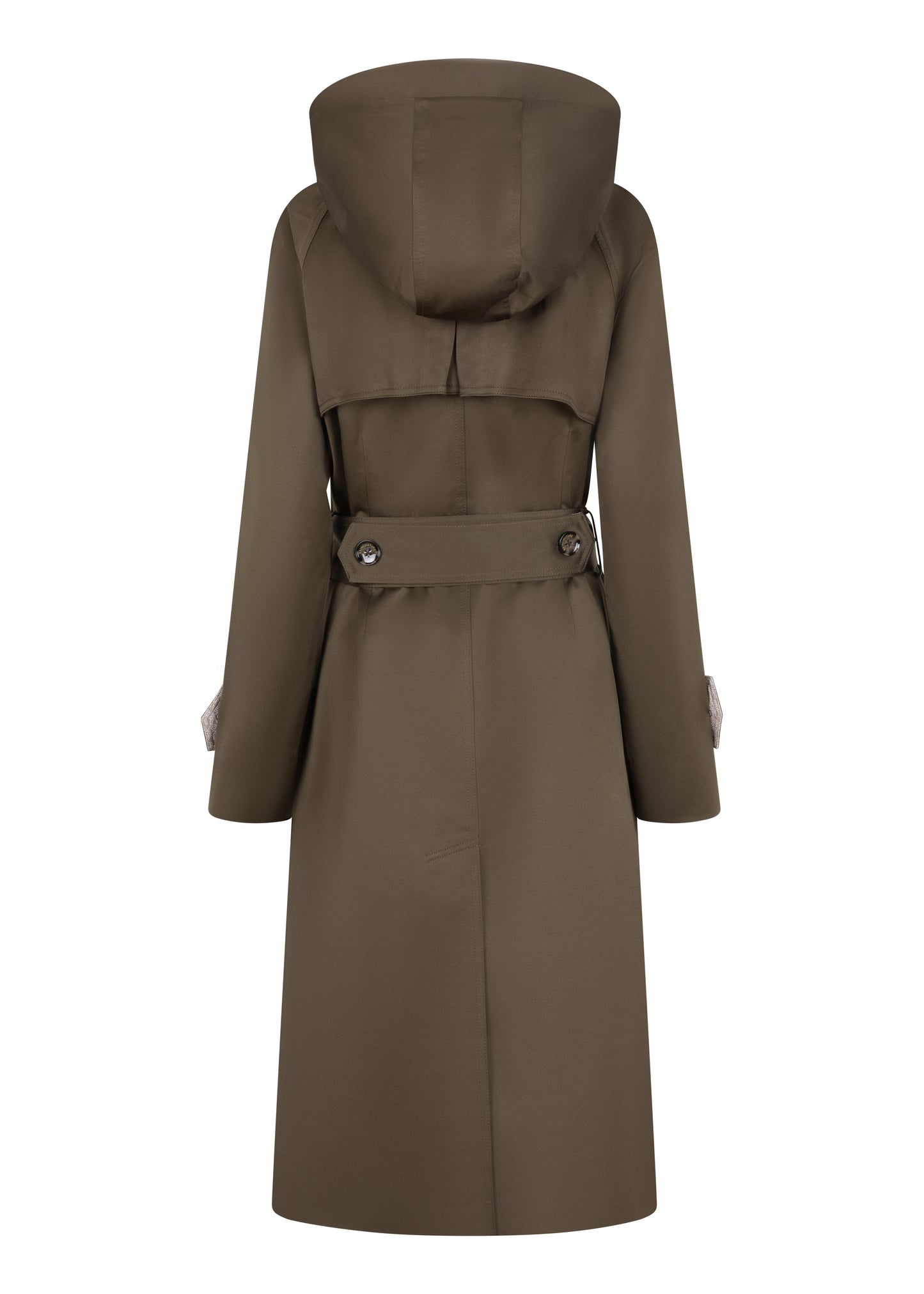 Waterproof Straight-Fit Trenchcoat | Satin Green