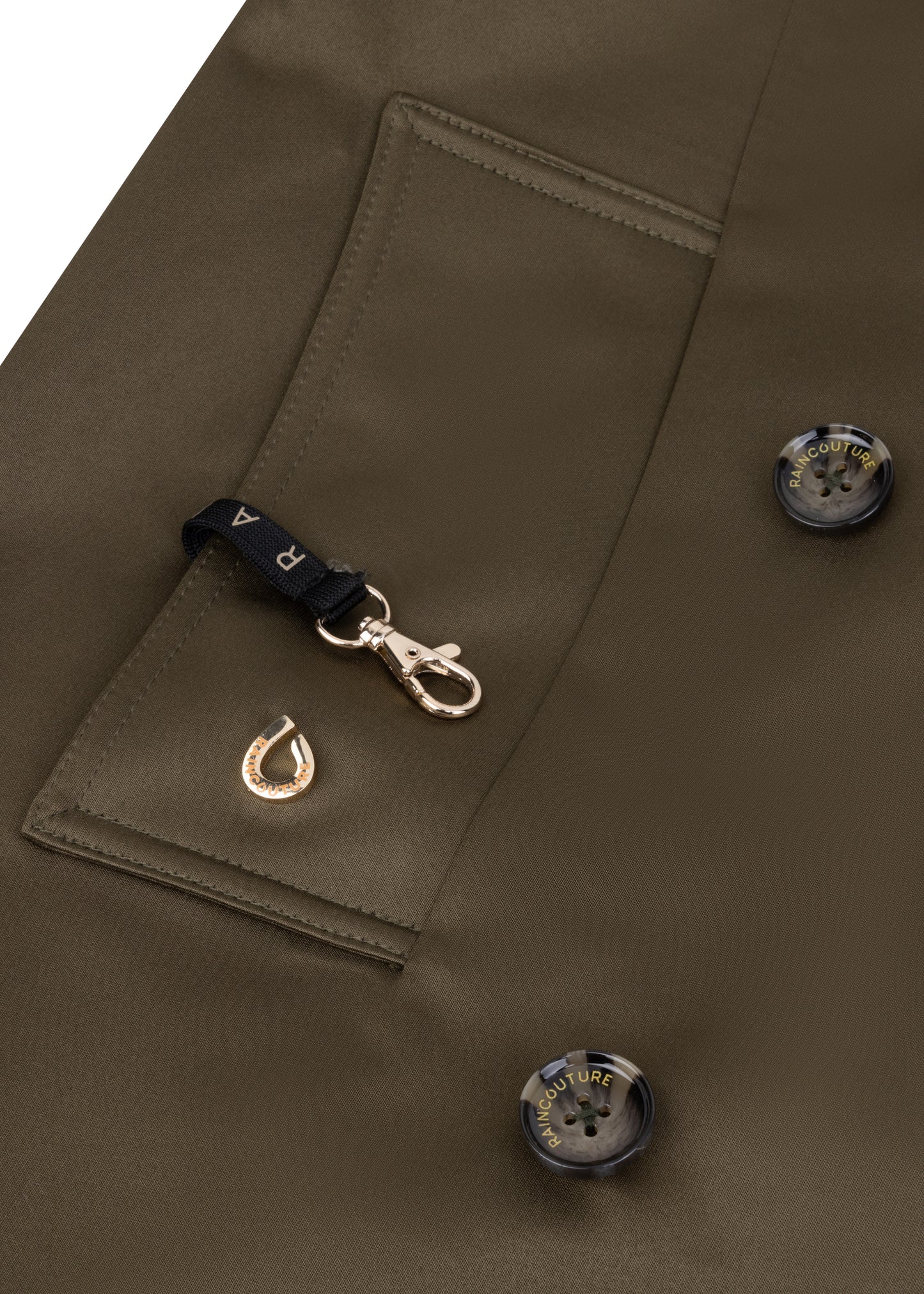 Waterproof Straight-Fit Trenchcoat | Satin Green