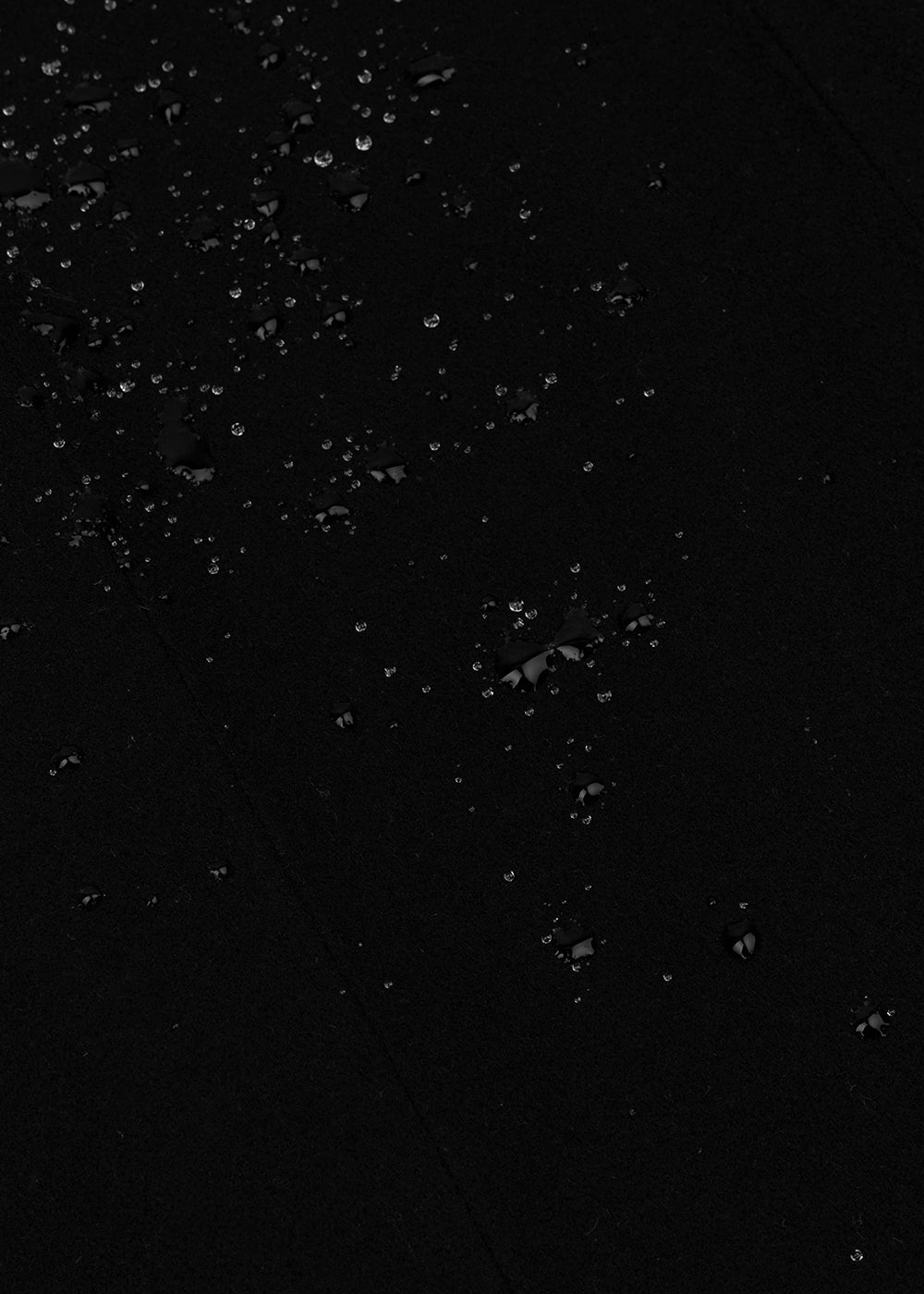 Maxi double-breasted wikkeljas - Black Wool Stripe