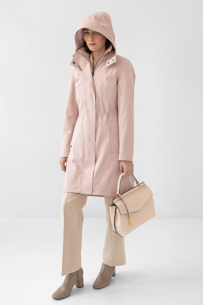 pink waterproof raincoat