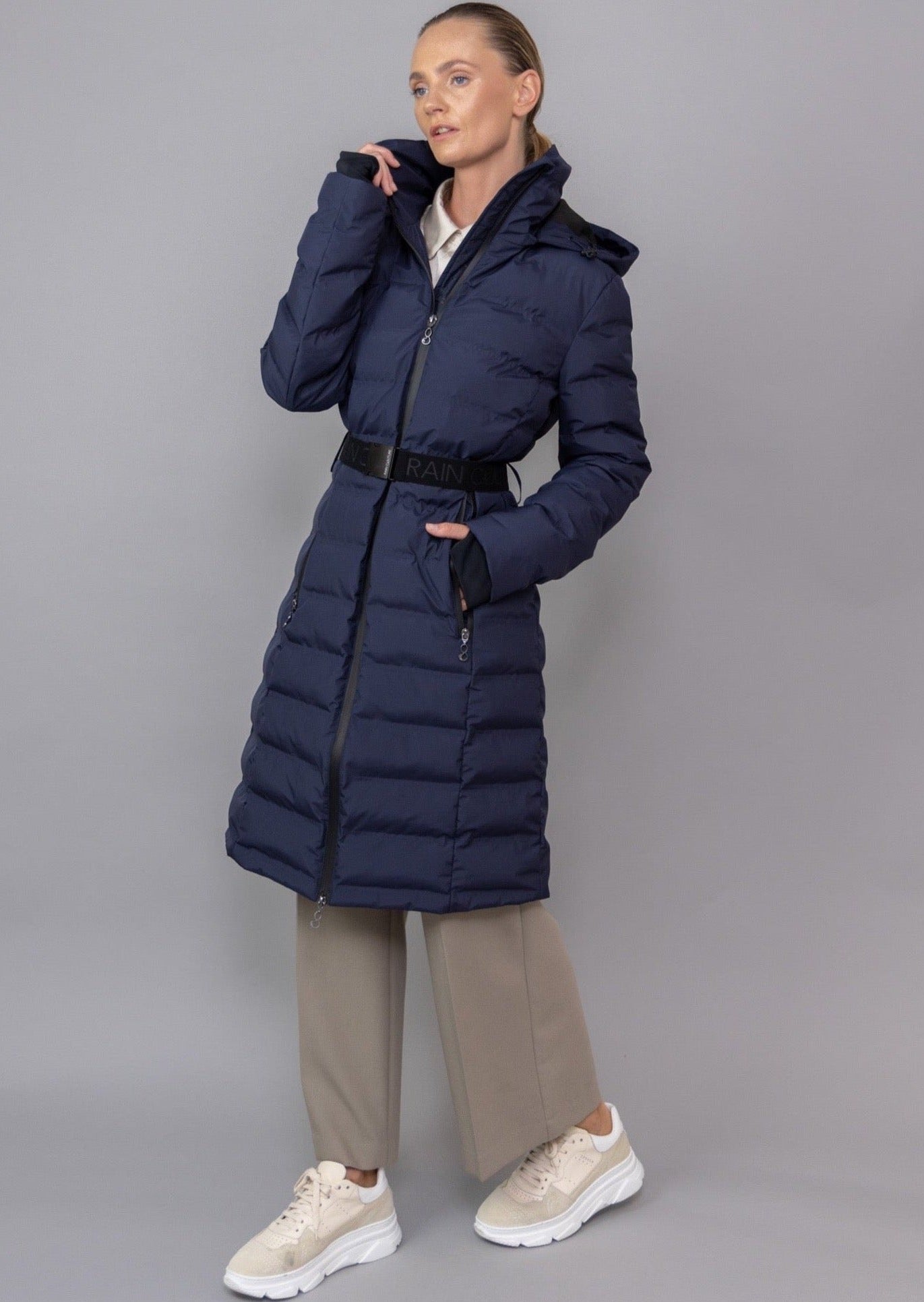 Waterproof Puffer Jacket  - True Navy