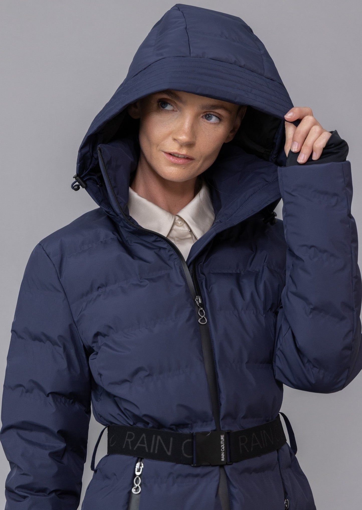 Waterproof Puffer Jacket  - True Navy