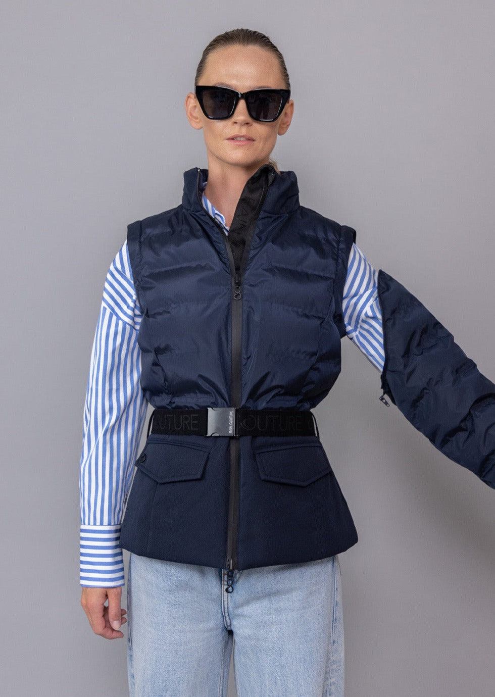 3-in-1 Down Jacket & Bodywarmer - True Navy