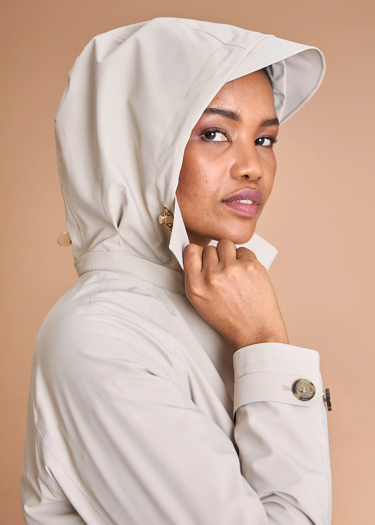 Packable Travel Trench - Beige