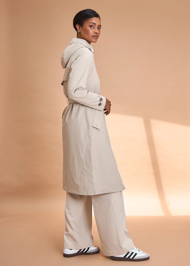 Packable Travel Trench - Beige