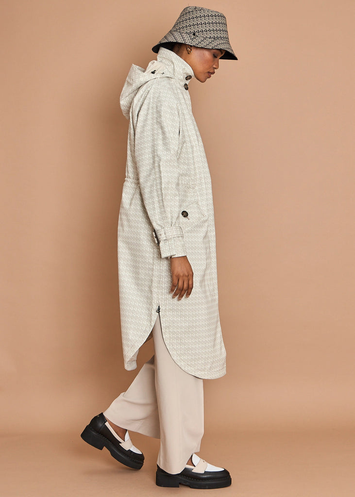 Luxury Tailored Poncho - Monogram Print