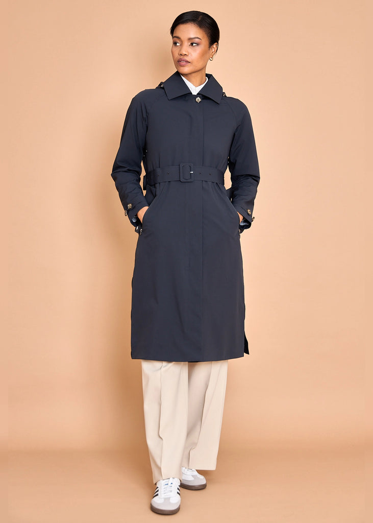 Packable Travel Trench - Navy