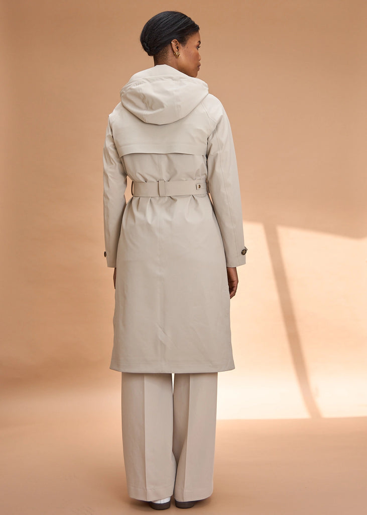 Packable Travel Trench - Beige