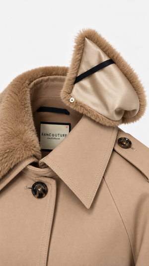 Waterproof Puffer Trench | Beige