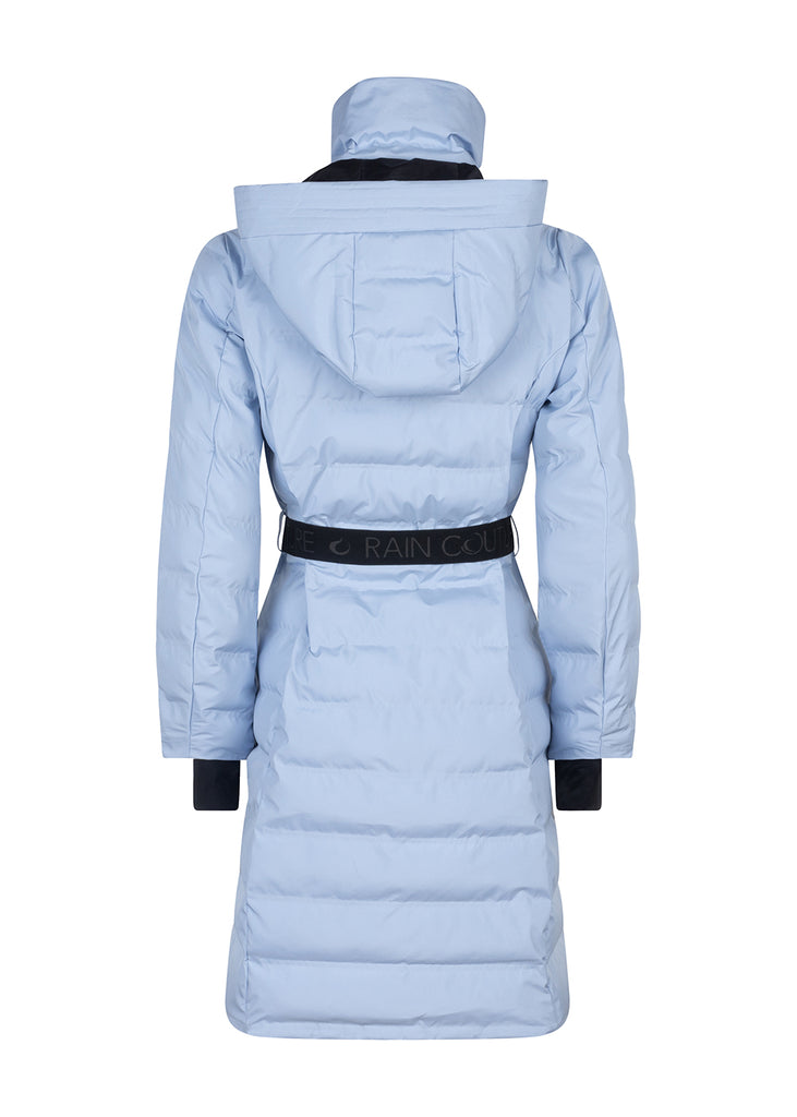 Waterproof Tailored Puffer Jacket  - Light Blue