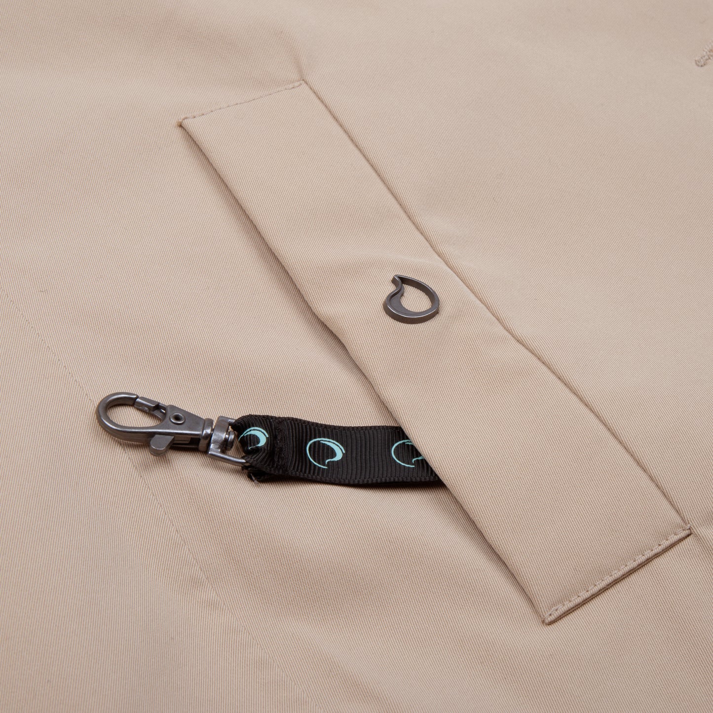 Waterproof Straight Fit Waistbelt Raincoat | Beige Matte