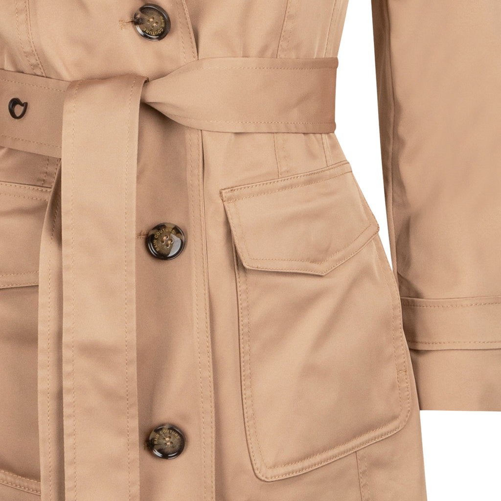 Waterproof Tailored To Fit Trenchcoat  | Beige