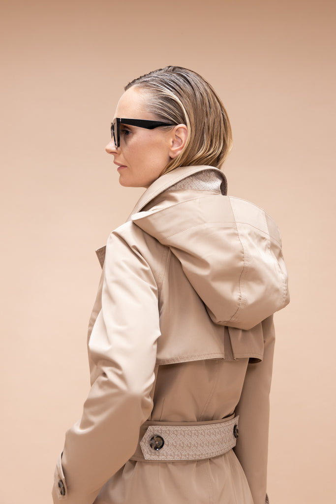 Waterproof Straight-Fit Trenchcoat  | Beige (Old)