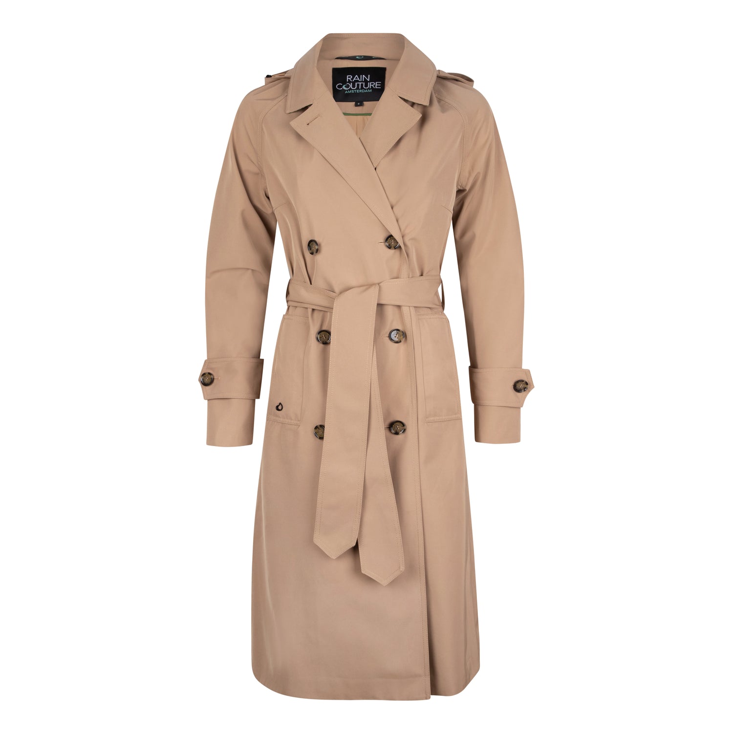 Waterproof Straight-Fit Trenchcoat  | Beige