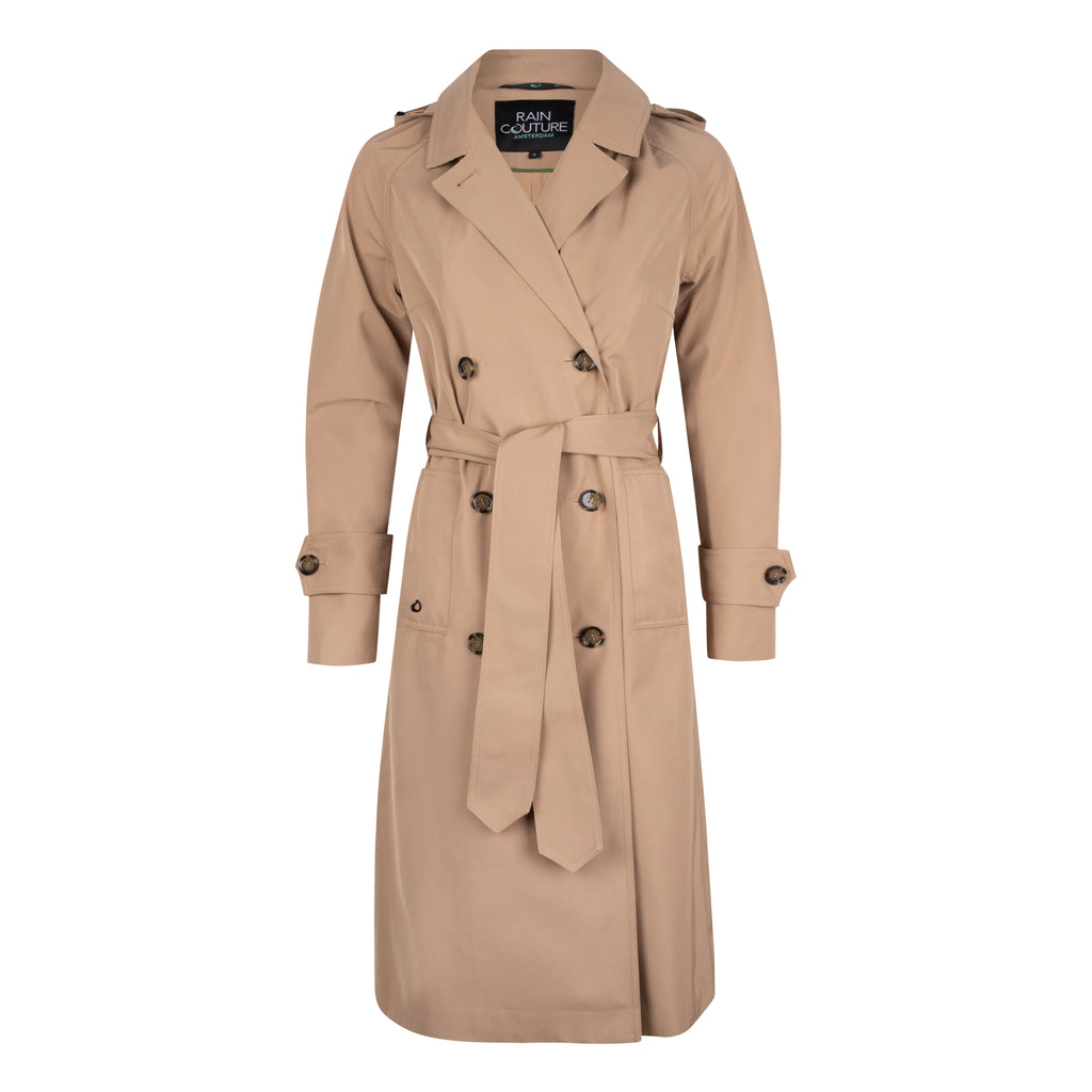 Waterproof Straight-Fit Trenchcoat  | Beige (Old)