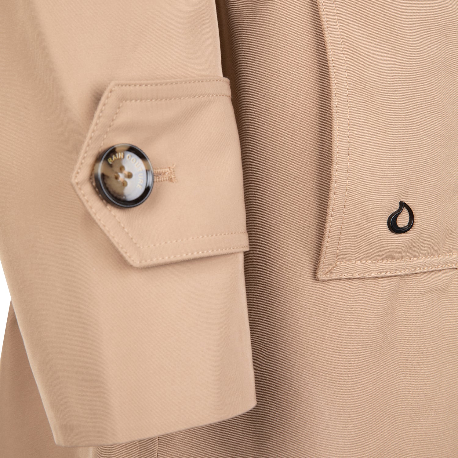 Waterproof Straight-Fit Trenchcoat  | Beige