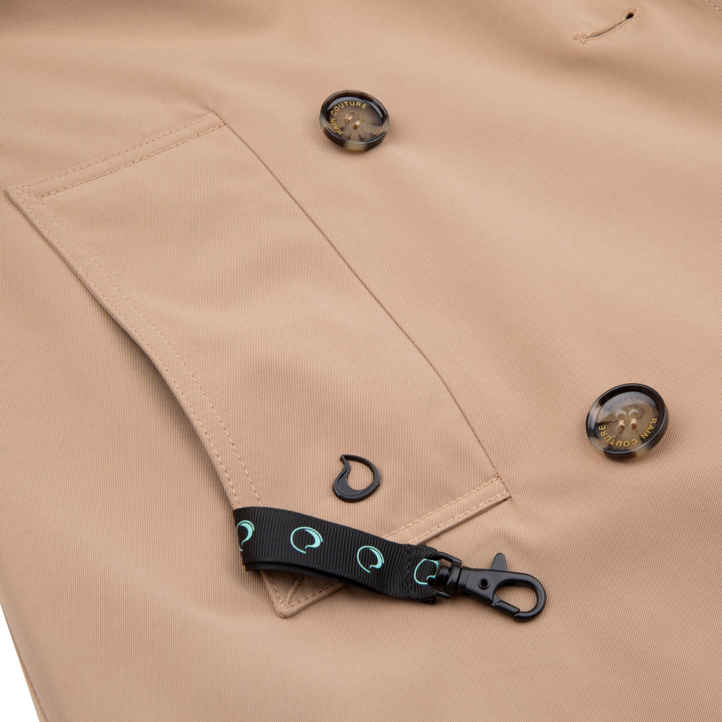 Waterproof Straight-Fit Trenchcoat  | Beige