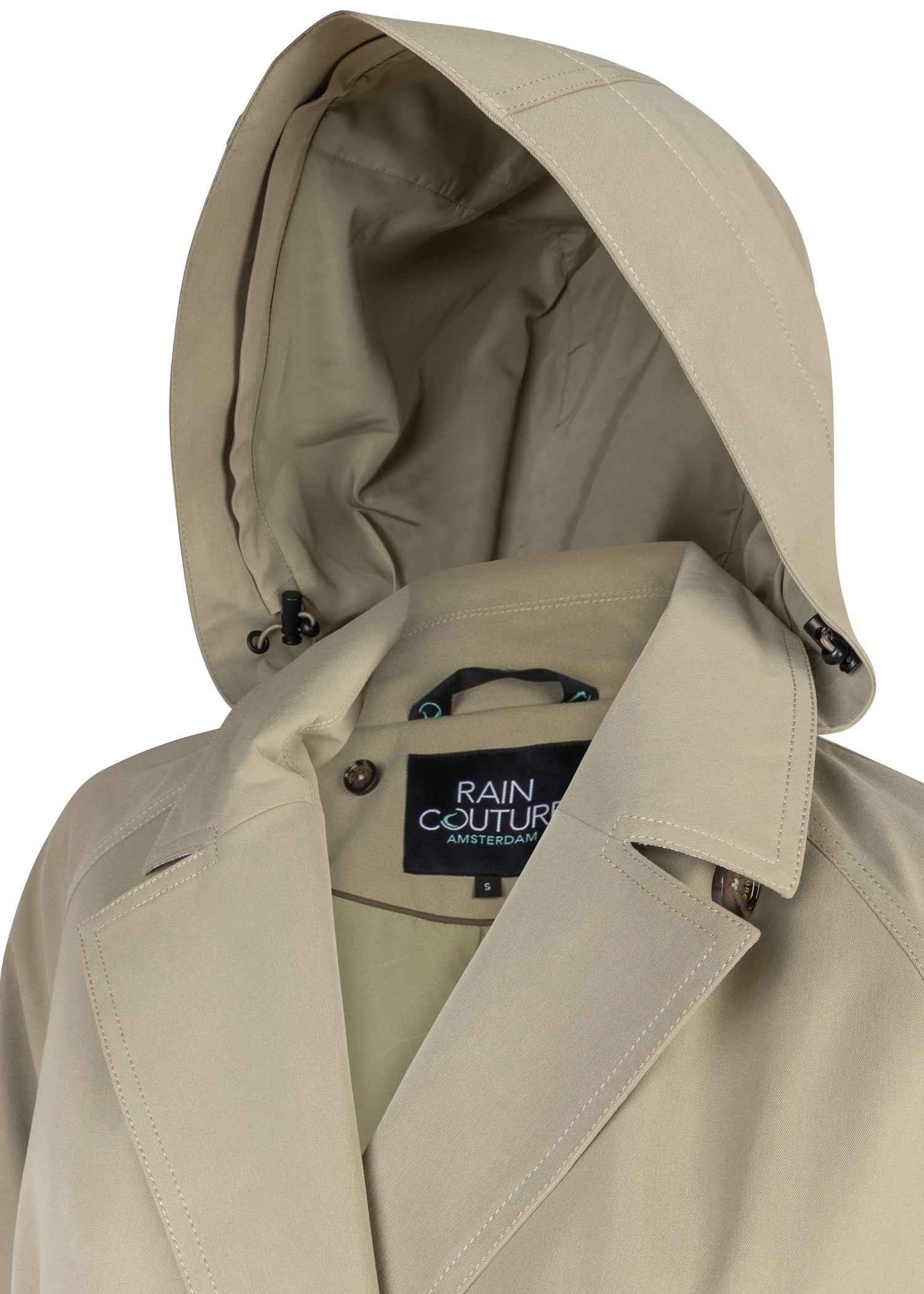 Waterproof Straight-Fit Trenchcoat  | Khaki Green