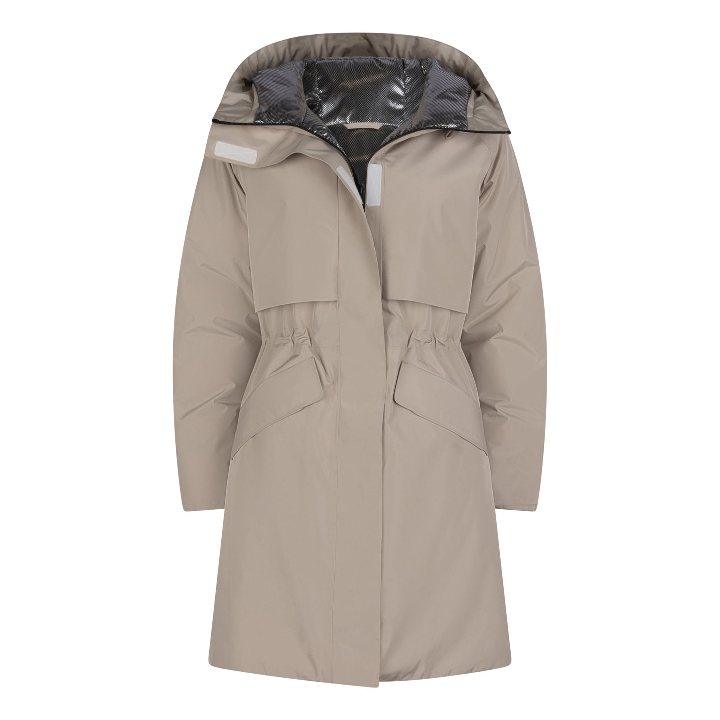 Waterproof Reversible Puffer Jacket - Beige