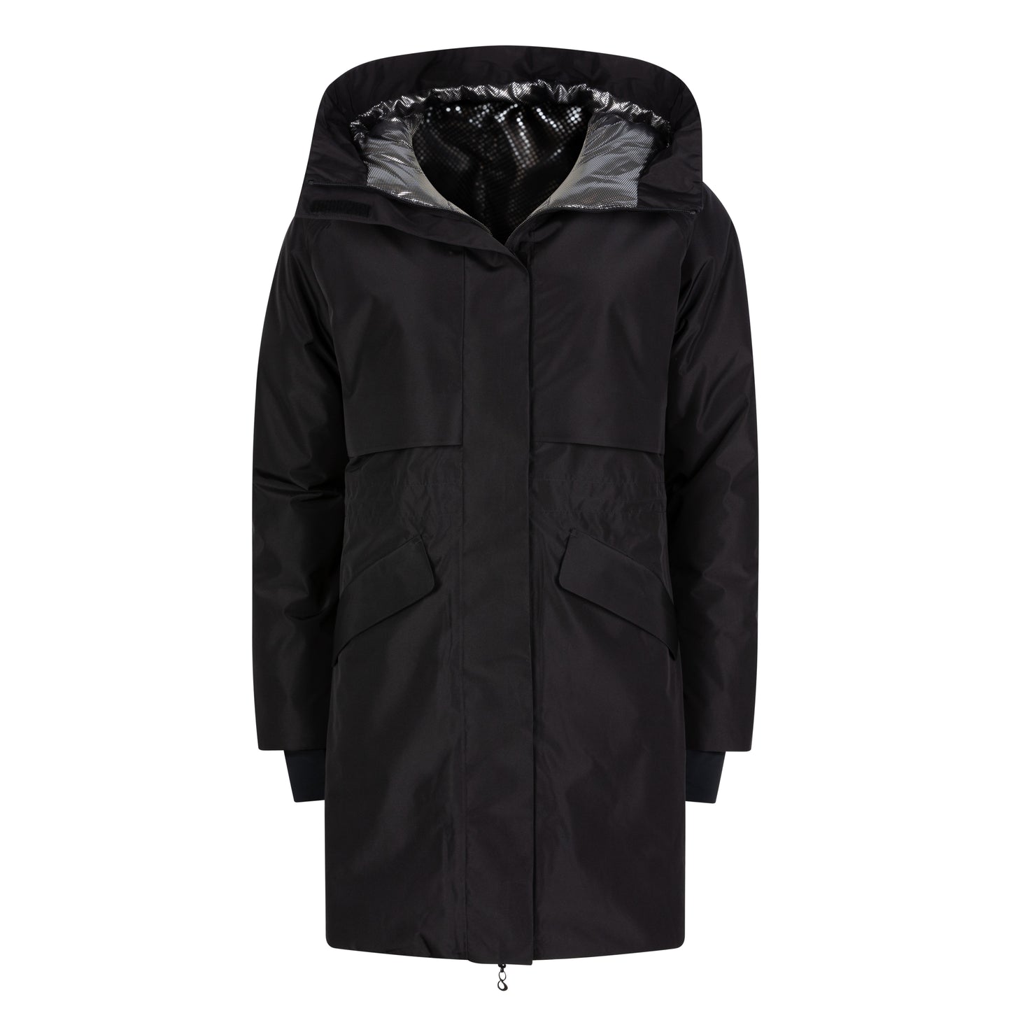 Waterproof Reversible Puffer Jacket - Black