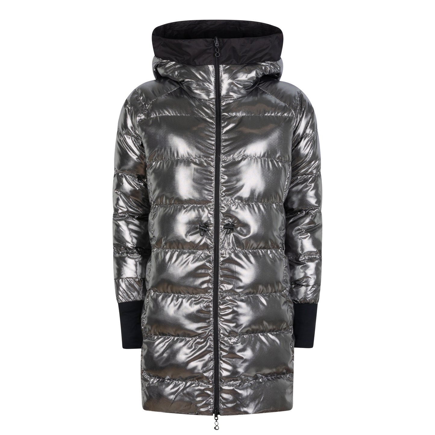 Waterproof Reversible Puffer Jacket - Black