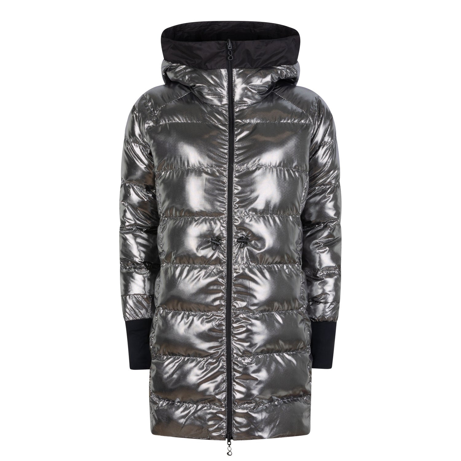 Waterproof Reversible Puffer Jacket - Black