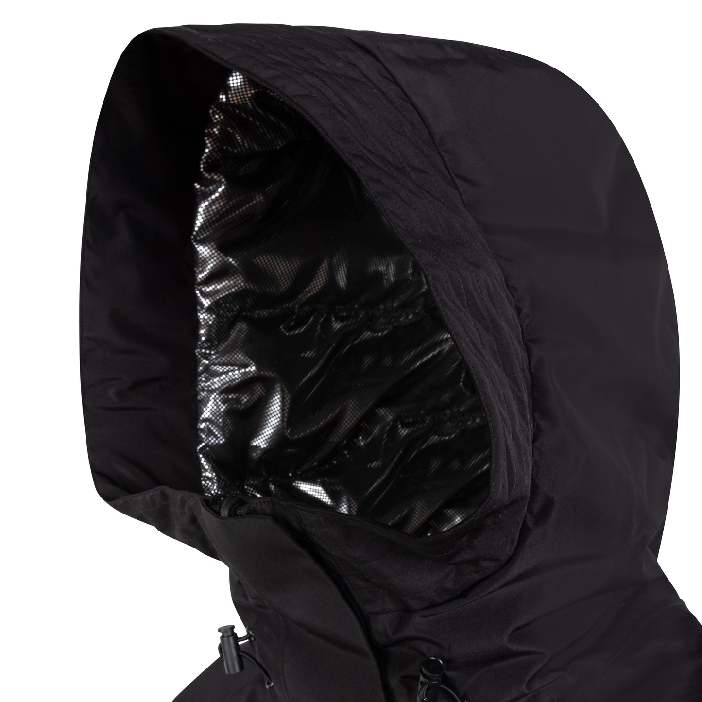 Waterproof Reversible Puffer Jacket - Black