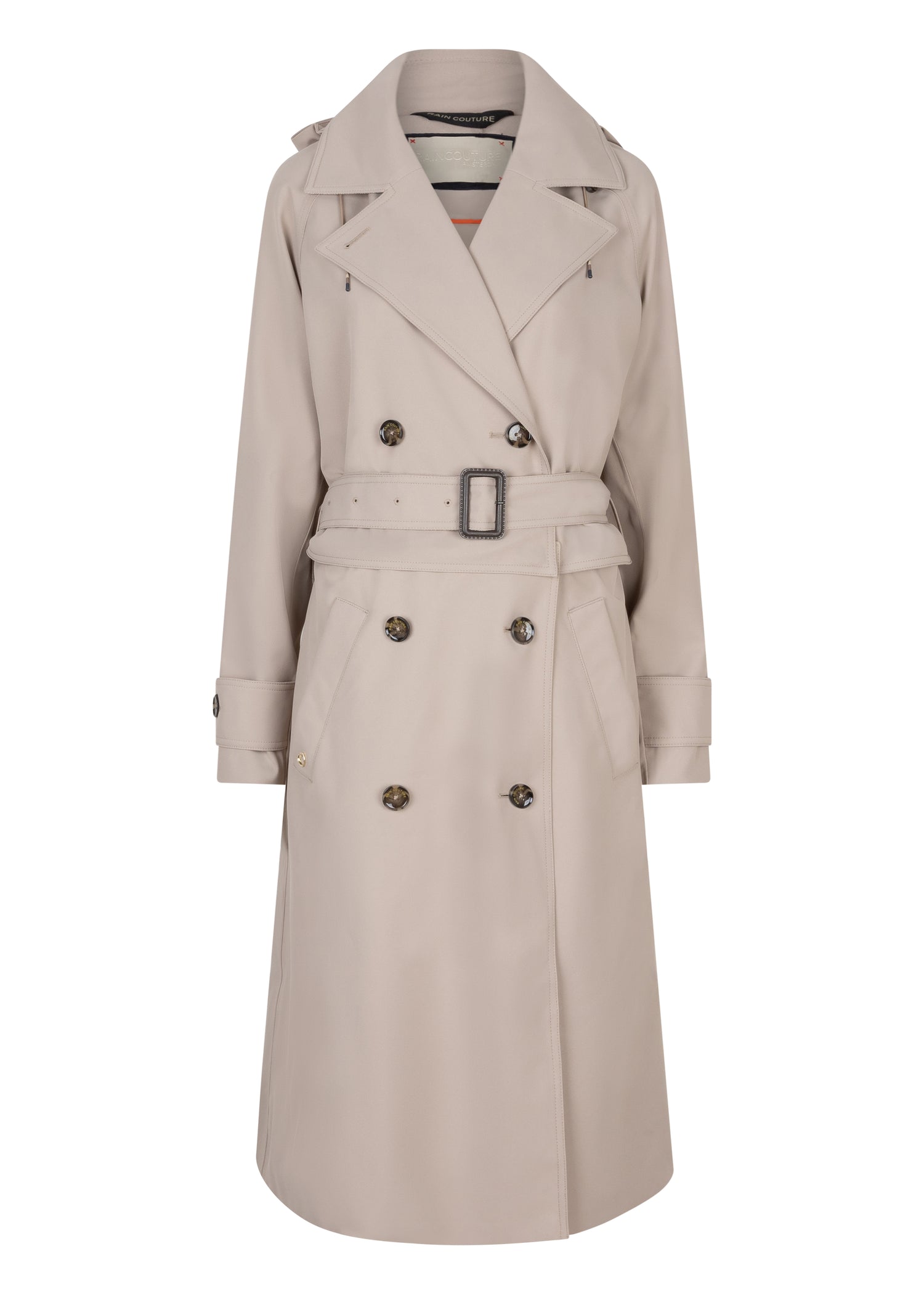 Waterproof Zip-Off Straight-Fit Trenchcoat  | Greige