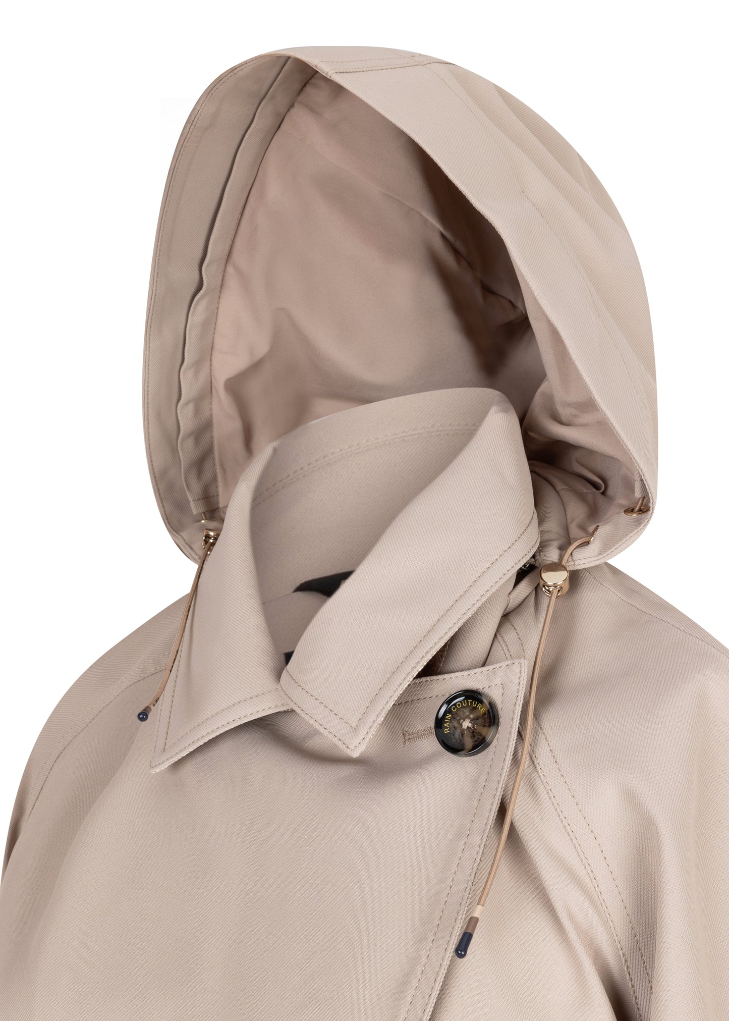 Waterproof Zip-Off Straight-Fit Trenchcoat  | Greige