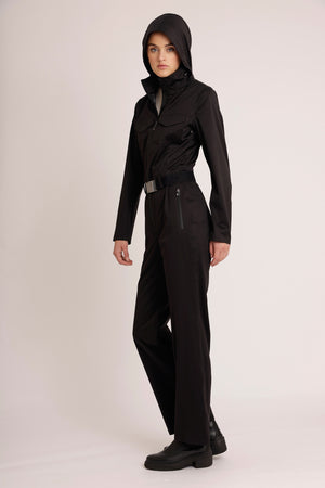 Waterproof Stretchable Jumpsuit | Black