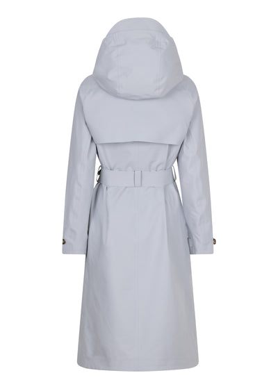 Waterproof Packable Straight-Fit Trenchcoat | Sky Gray