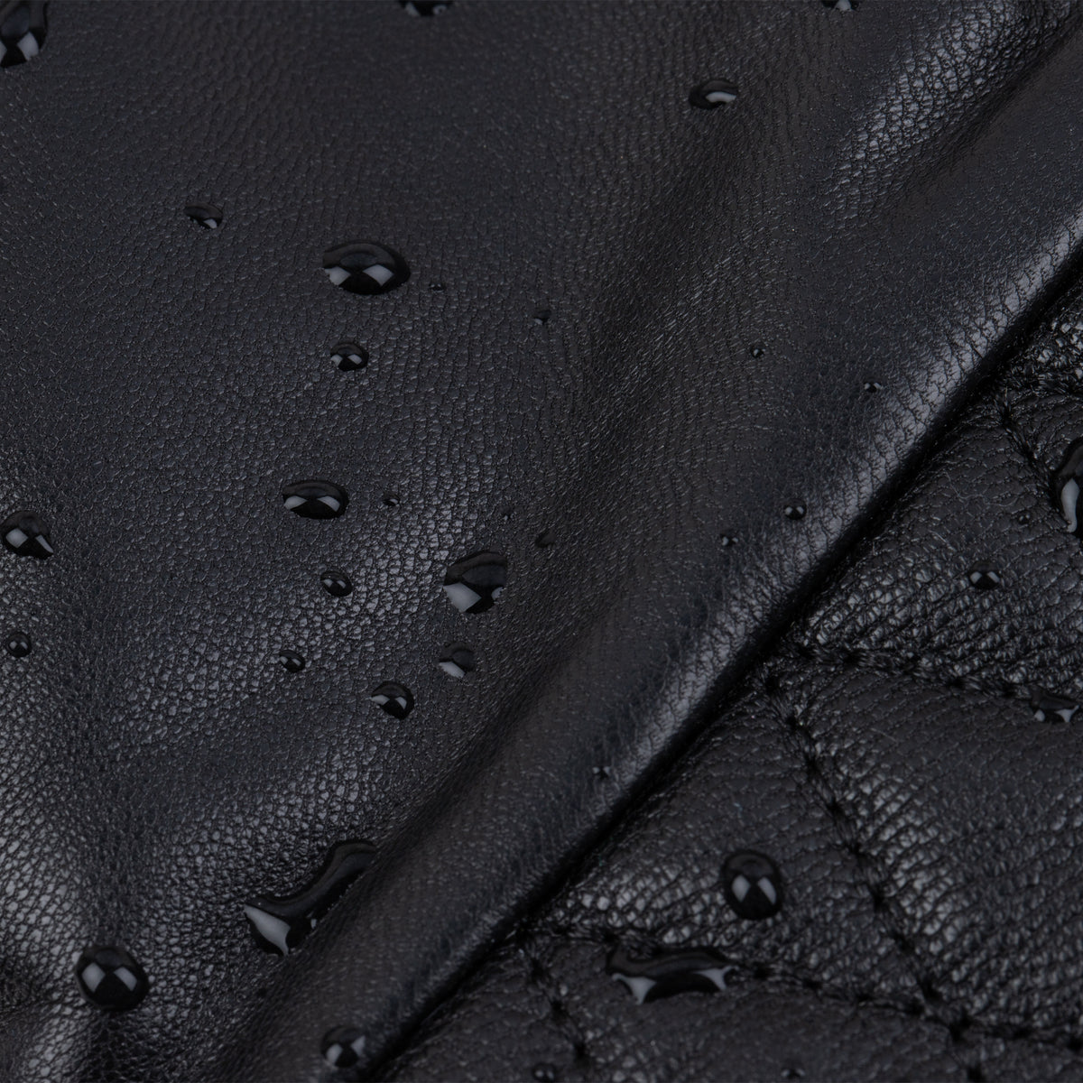 Waterproof Women Leather Gloves | Black