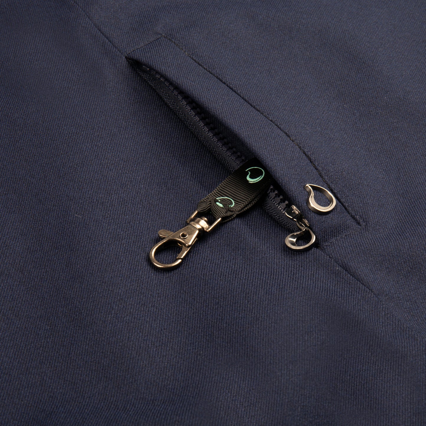 Waterproof Straight Fit Trenchcoat  | Navy Herringbone