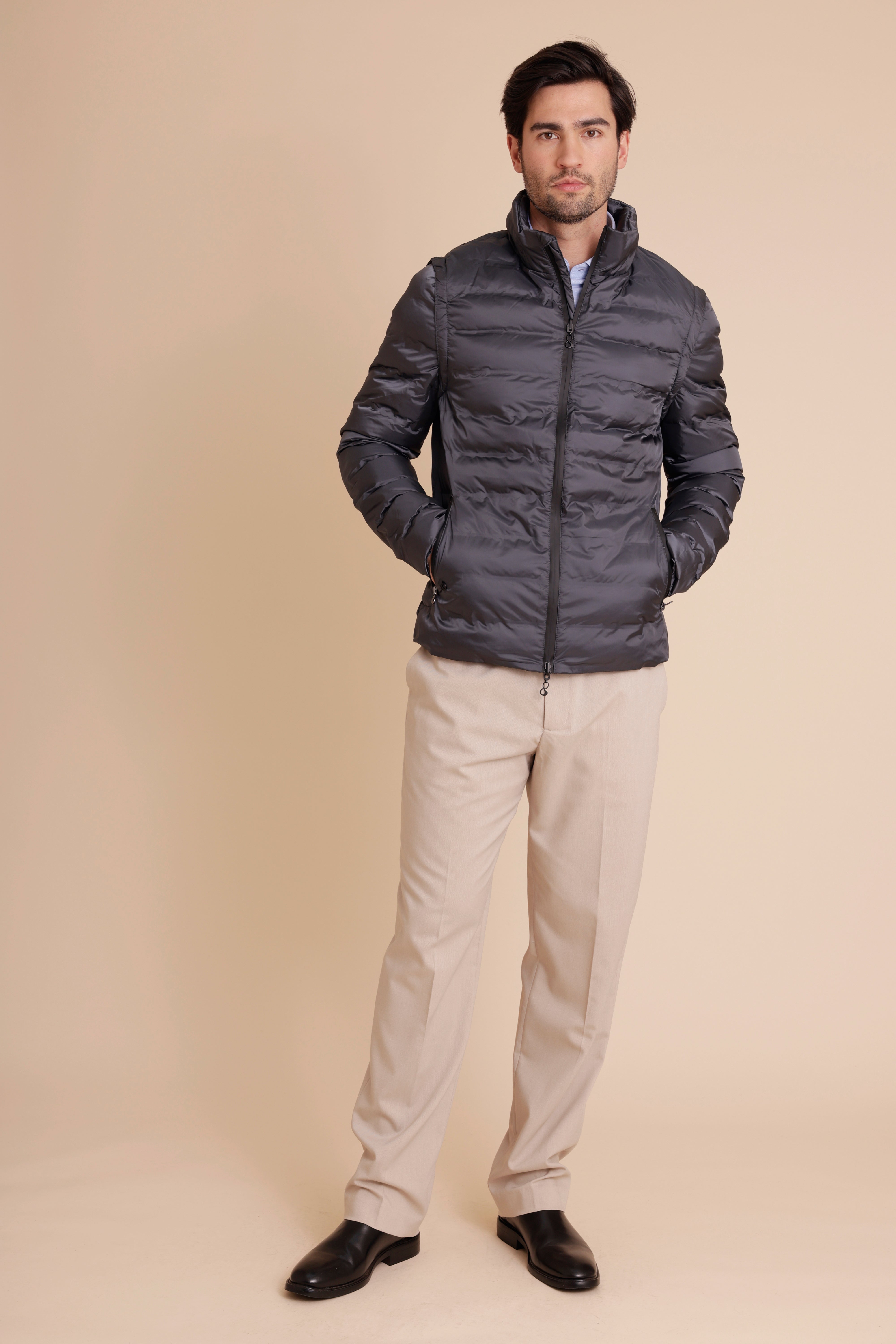 Men's 3-in-1 Down Jacket & Bodywarmer - Navy