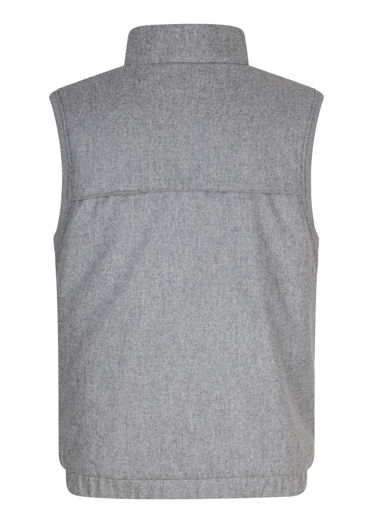 Men's Wool Bodywarmer - Gray Wool