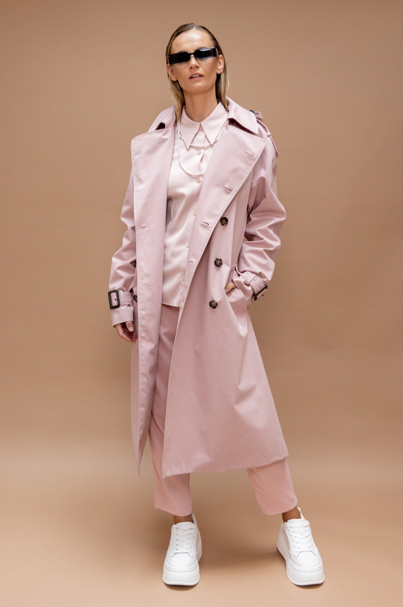 Waterproof Timeless Trench - Pink