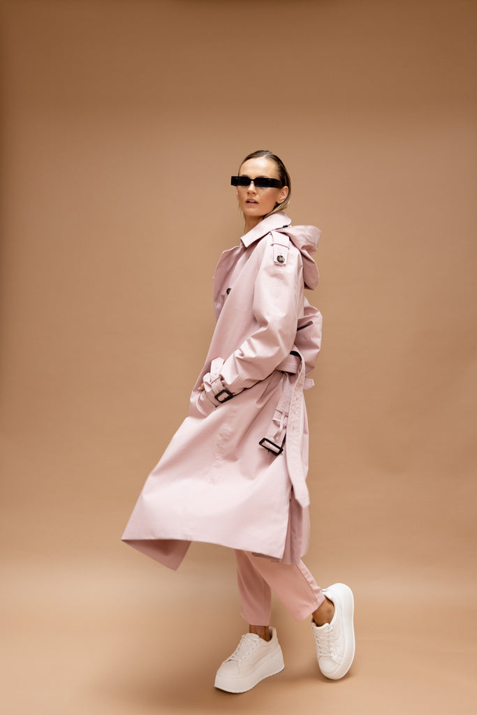 Waterproof Timeless Trench - Pink