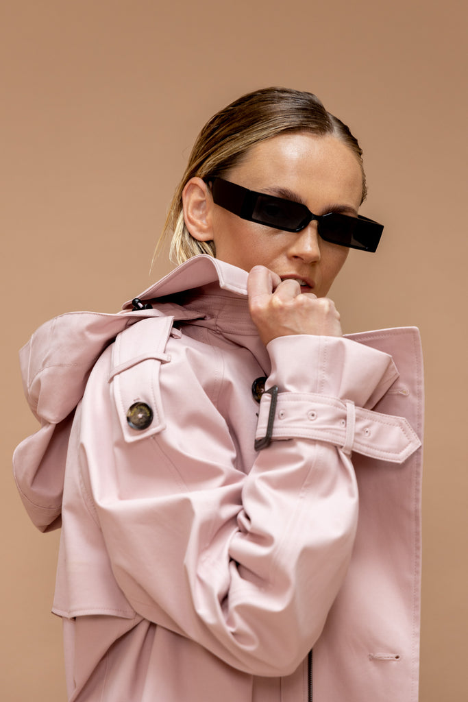 Waterproof Timeless Trench - Pink