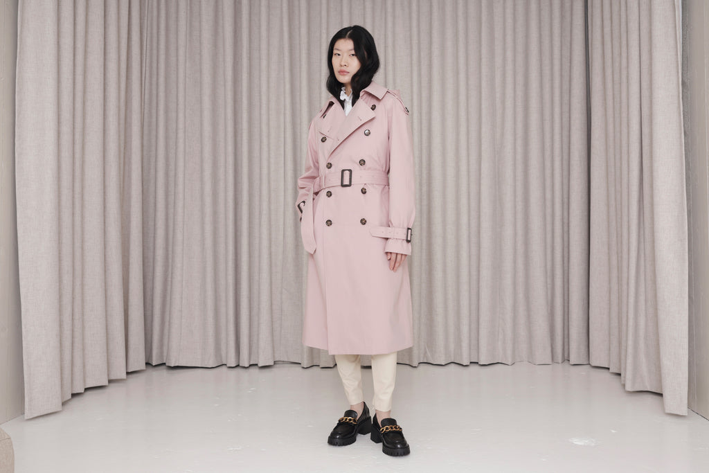 Waterproof Timeless Trench - Pink