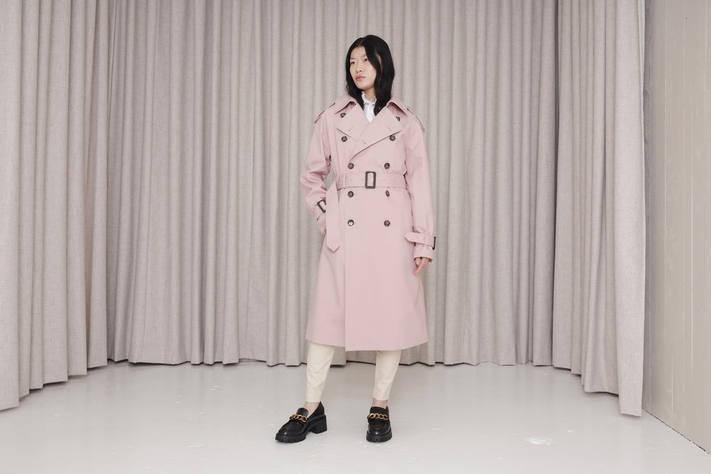 Waterproof Timeless Trench - Pink