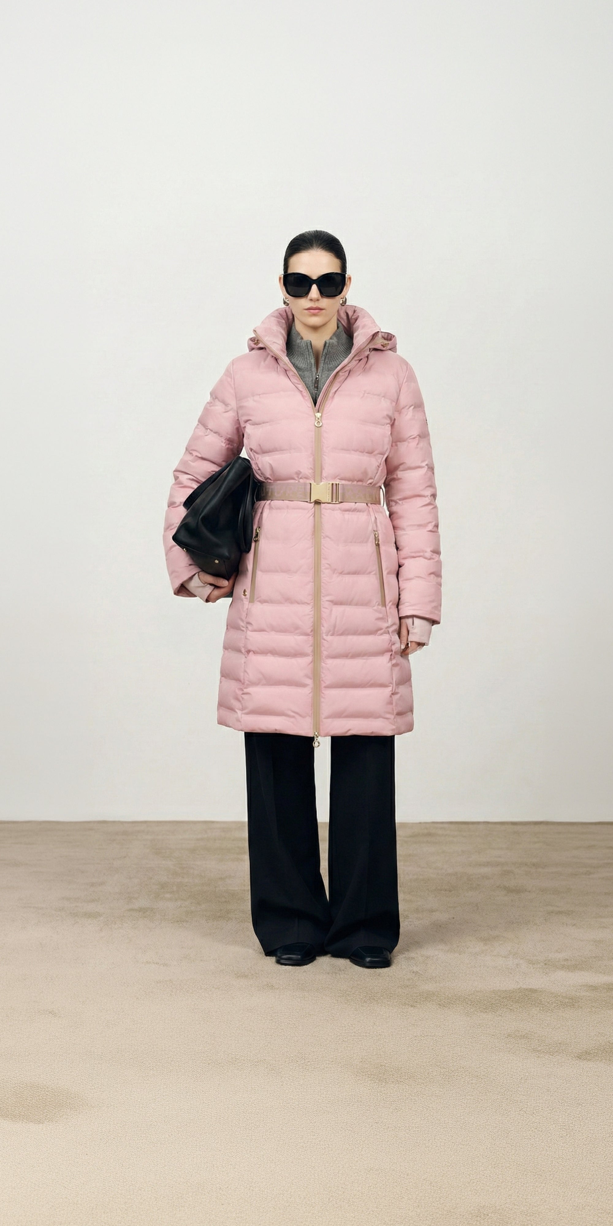Waterproof Tailored-Fit Puffer Jacket  | Pink