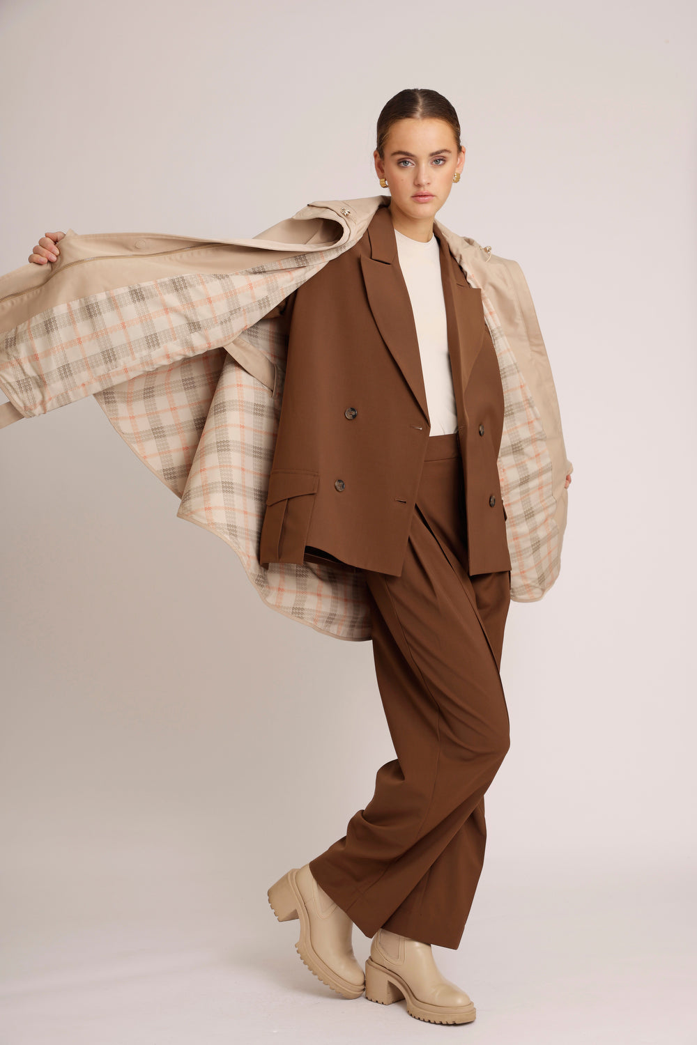 Waterproof Poncho Cape  | Beige