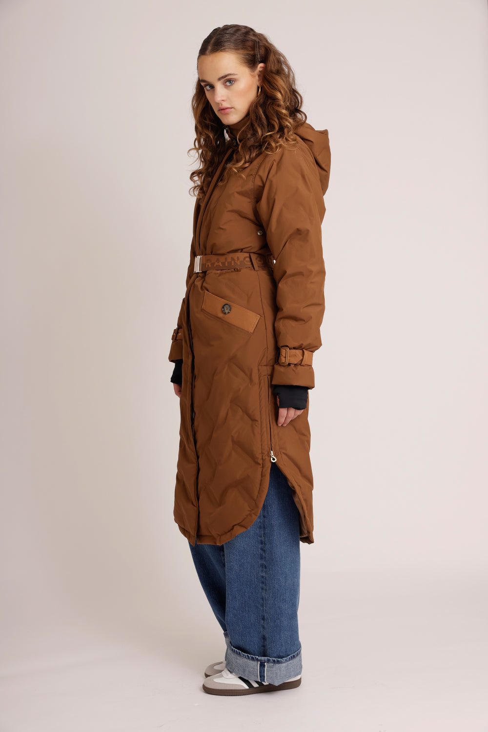 Waterproof Puffer Poncho  | Bronze