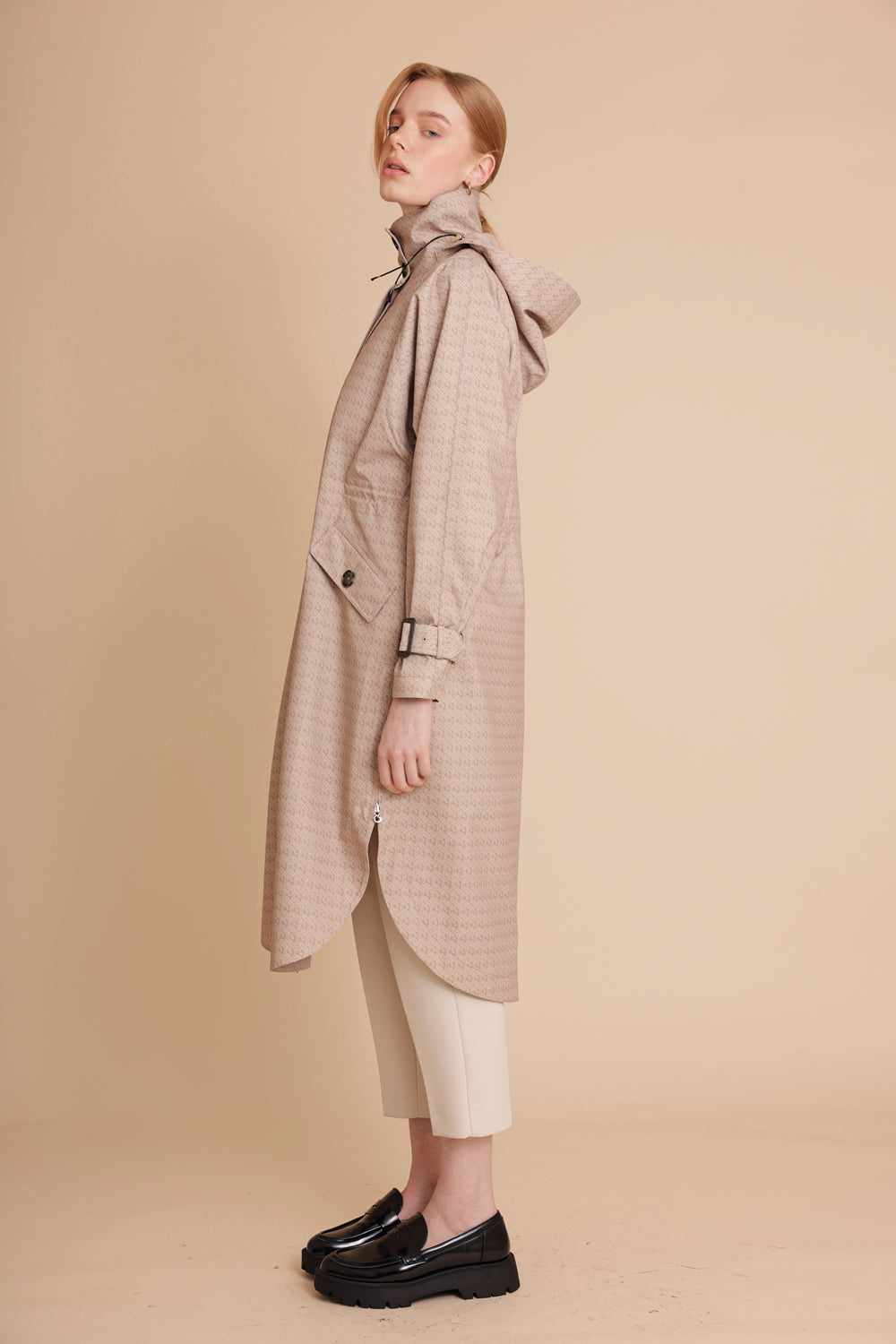 Waterproof Tailored To Fit Poncho Cape  | Beige Monogram