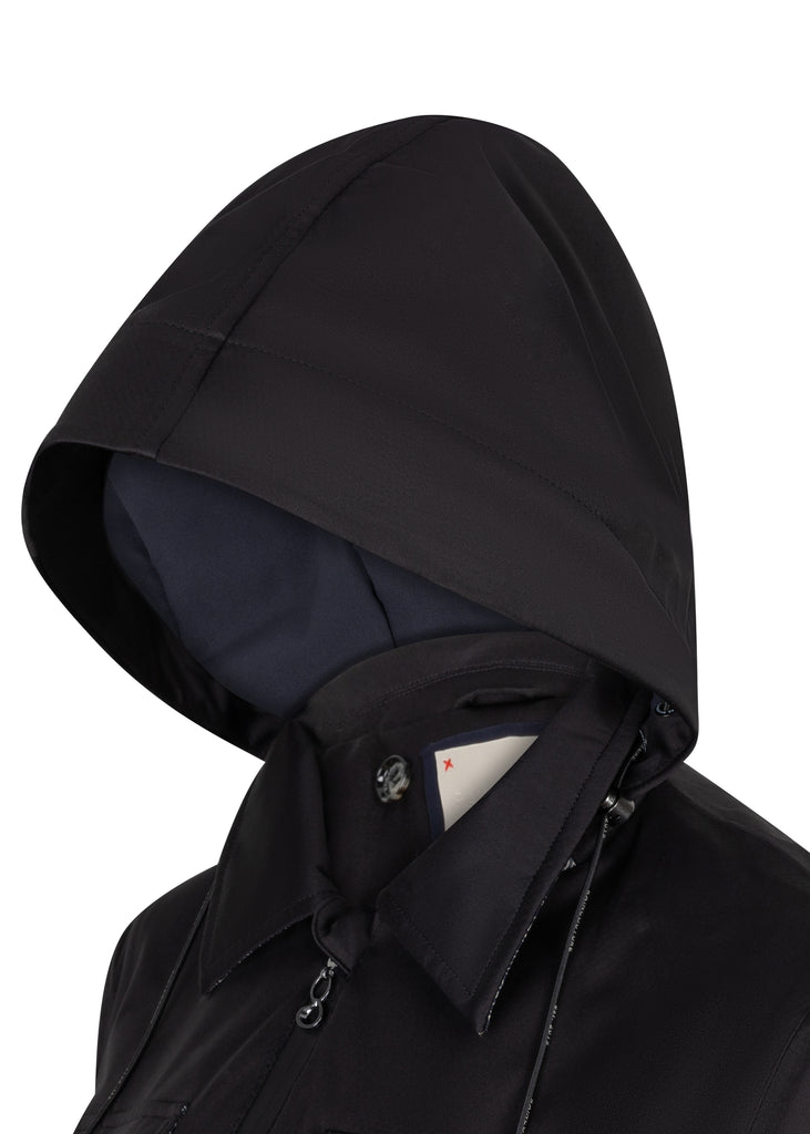 Waterproof Stretchable 4-Pocket Jacket | Blacl