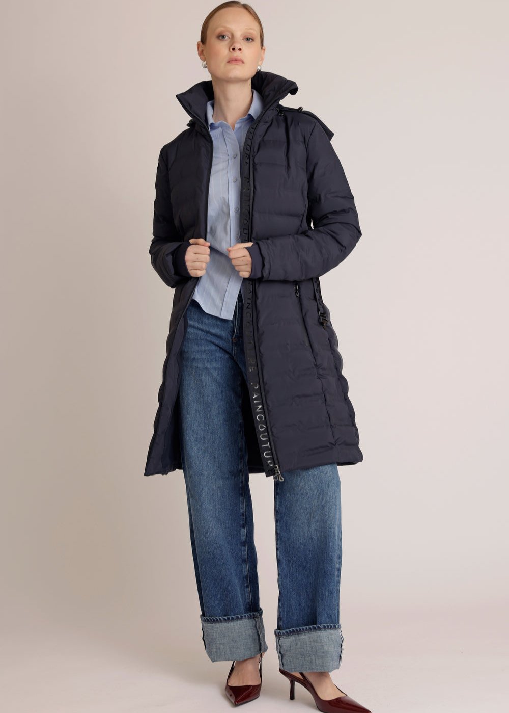 Waterproof Tailored-Fit Puffer Jacket  | New Navy