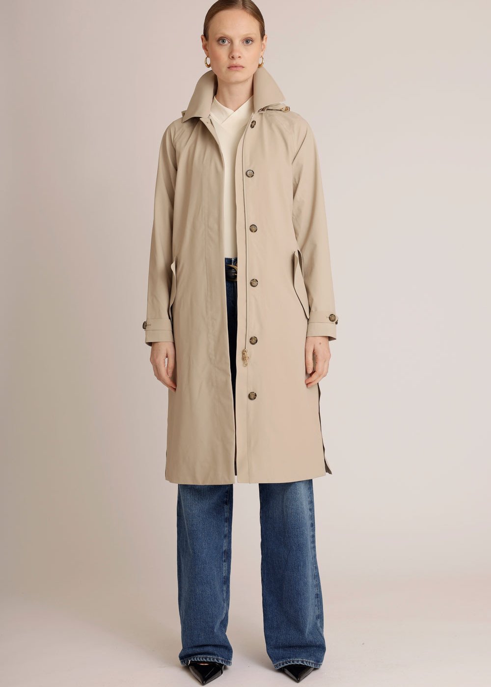 Packable Travel Trench - Beige