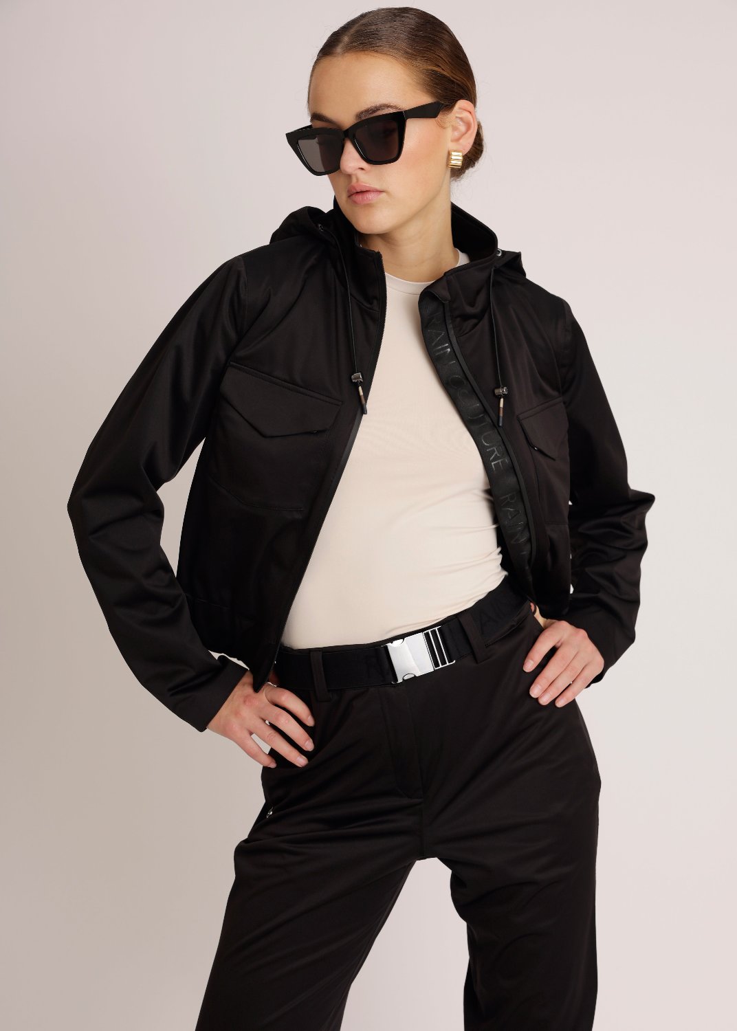 Waterproof Stretch Bomber - Black